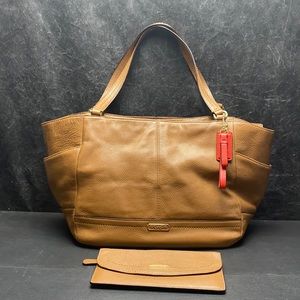 Coach Handbag With Matching Wallet.